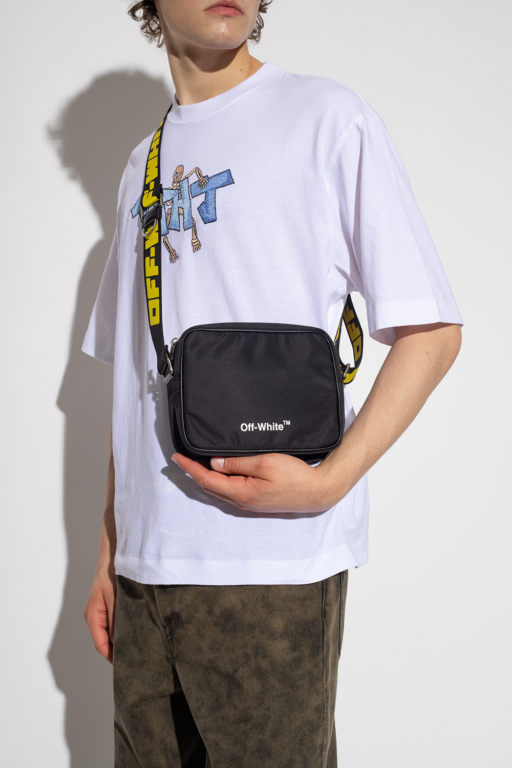 Off white hot sale satchel bag